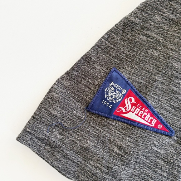 Superdry Athletics Yokohama Raglan Heather Gray Short Leave Tee Size M - Picture 7 of 10